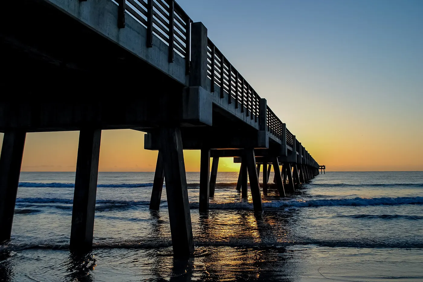 Sunrise at the Jacksonville Beach pier